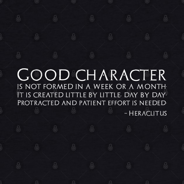 Classical Greek Philosophy Heraclitus Quote Motivational by Styr Designs